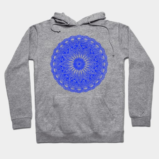 Mandala (blue) Hoodie by calenbundalas